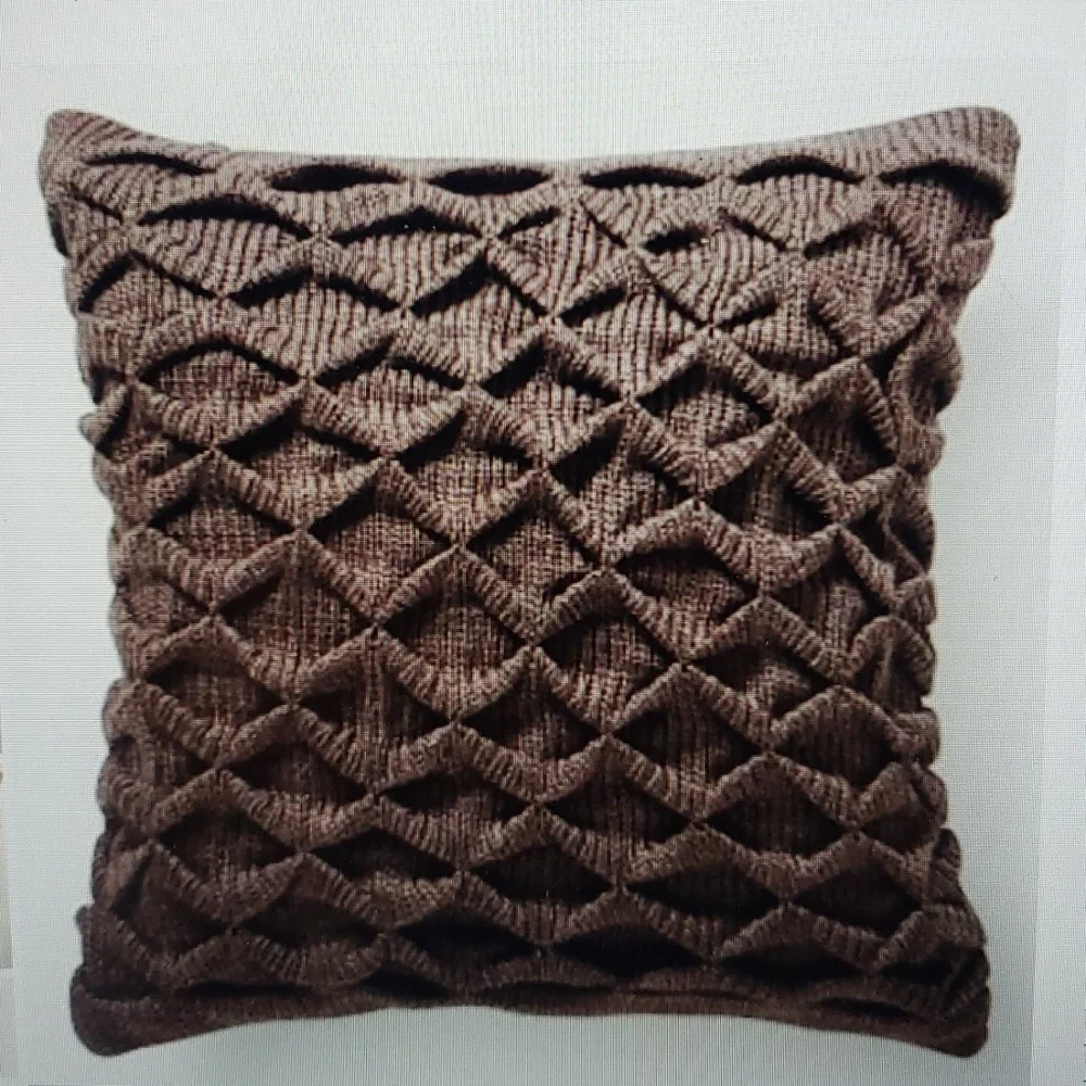 West Elm Sculpted Origami Sweater Knit Pillow Cover
